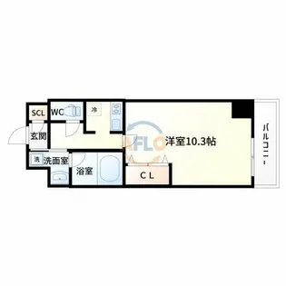 superbe ESAKA【1階】の間取り