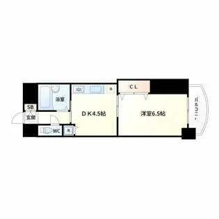 ノルデンハイム東三国【6階】の間取り