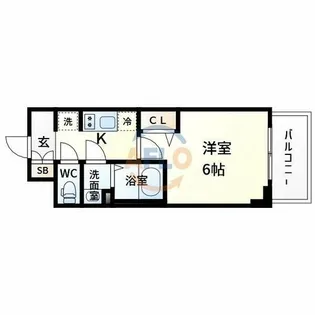 プレサンス新大阪ストリーム【8階】の間取り