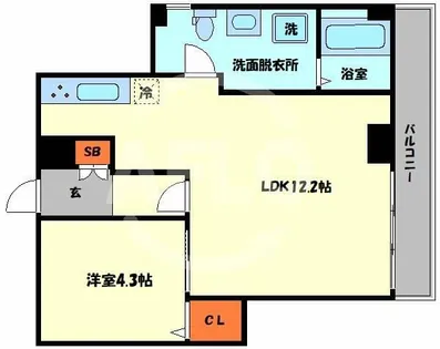 EASE【3階】の間取り