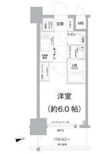 エスリード難波ザ・アーク【4階】の間取り