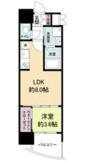 大阪府大阪市福島区玉川3丁目【マンション】の間取り