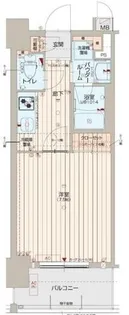 アスヴェル阿波座BLUE EARTH【11階】の間取り