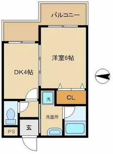 サウスサイド武庫之荘【2階】の間取り