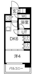 S-RESIDENCE淀屋橋【13階】の間取り