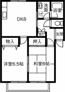 グリーンハウス12【1階】の間取り