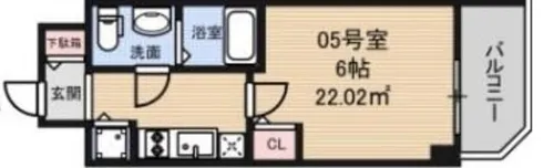 S-RESIDENCE北浜【9階】の間取り