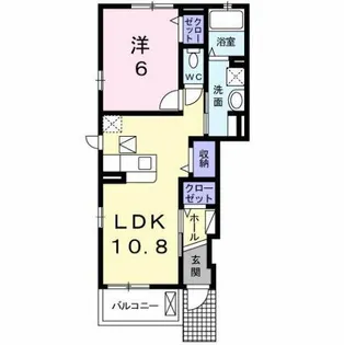 ムース ジョーハイツ【1階】の間取り