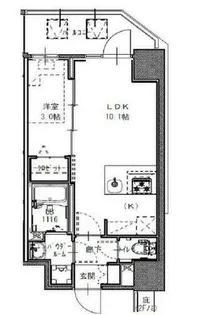 S-RESIDENCE福島玉川Uno【12階】の間取り