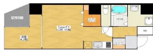 大阪府大阪市中央区内平野町1丁目【マンション】の間取り