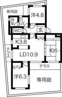 ドール大高【105号室】の間取り