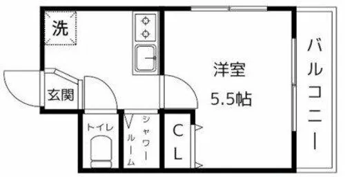ナンノ第15号館【3階】の間取り