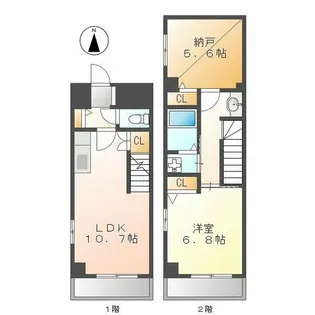 ジュネス上飯田【4階】の間取り