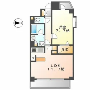 ラドーニ清水【10階】の間取り