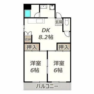 エルディ東住吉【603号室】の間取り