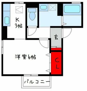 サンフェルティB棟【1階】の間取り
