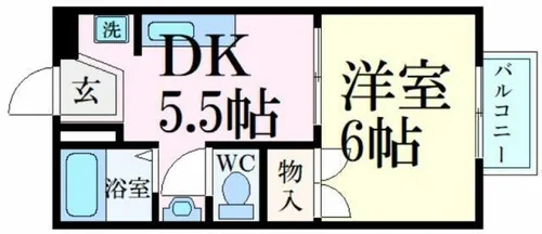 プラムK【2階】の間取り