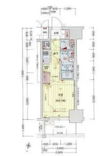 大阪府大阪市西区江戸堀3丁目【マンション】の間取り