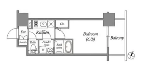 大阪府大阪市港区市岡1丁目【マンション】の間取り