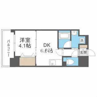 アザレア梅田【6階】の間取り