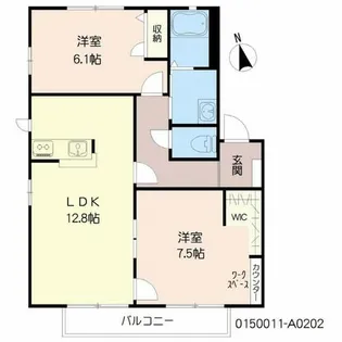 プリムロウズ フラット【2階】の間取り