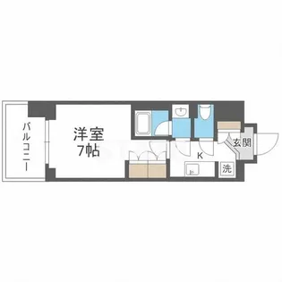 ルネフラッツ谷町四丁目【5階】の間取り