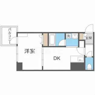 サムティ難波グレイス【11階】の間取り