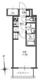 S-RESIDENCE南堀江【12階】の間取り