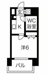 CLASS HILLS 難波南【4階】の間取り
