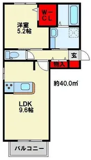 福岡県北九州市八幡西区萩原1丁目【アパート】の間取り