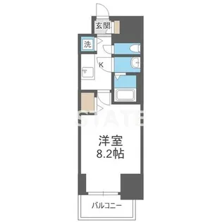プライムアーバン御堂筋本町【5階】の間取り