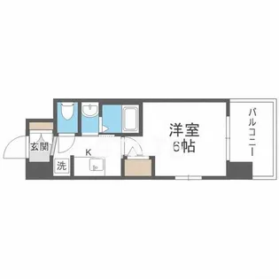 エステムコート大阪WESTⅡ【9階】の間取り