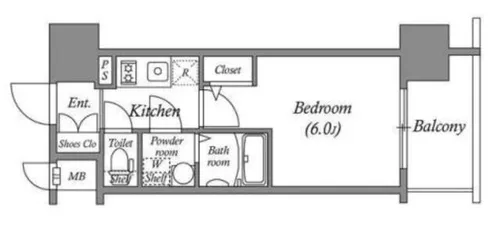 大阪府大阪市浪速区幸町3丁目【マンション】の間取り