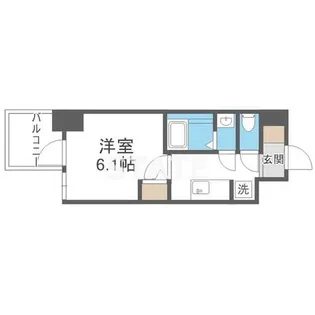 セレニテ日本橋エクラ【6階】の間取り