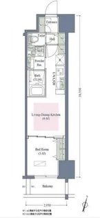 アーバネックス西本町【13階】の間取り