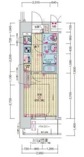 大阪府大阪市東成区中道1丁目【マンション】の間取り