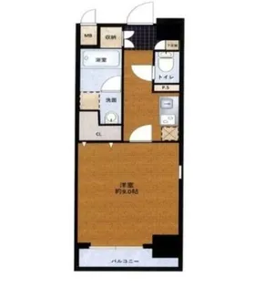 COCORO-WEST【8階】の間取り