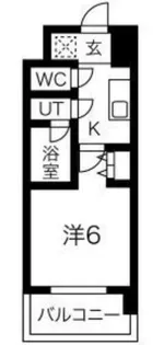 スプランディッド難波【10階】の間取り