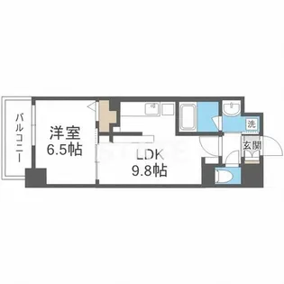 大阪府大阪市浪速区日本橋東1丁目【マンション】の間取り