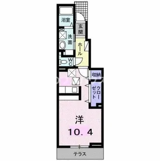 ソレイユ四ッ谷C【1階】の間取り