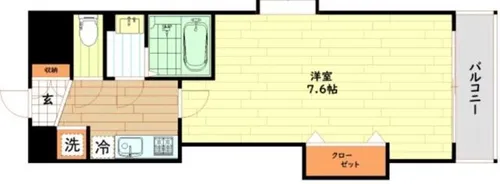 Luxe難波西Ⅱ【6階】の間取り