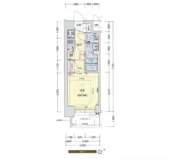 プレサンスOSAKADOMECITYスクエア【9階】の間取り