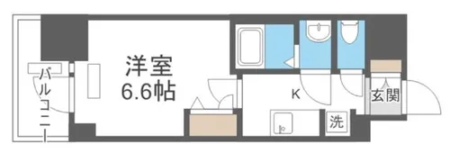 プレサンス四天王寺前夕陽ヶ丘アクティ【7階】の間取り