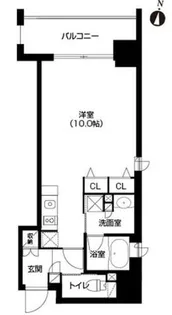 アーバネックス北浜【13階】の間取り