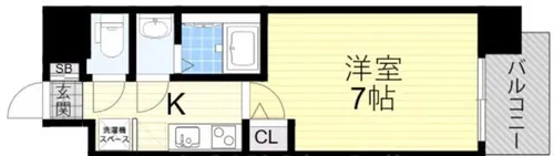 プラ・ディオ新深江【3階】の間取り