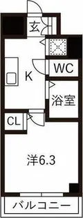 プレサンス金山グリーンパークス【9階】の間取り