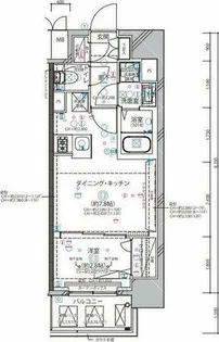ディアレイシャス東別院Ⅱ【11階】の間取り