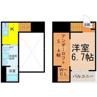 愛知県名古屋市千種区南明町1丁目【アパート】の間取り
