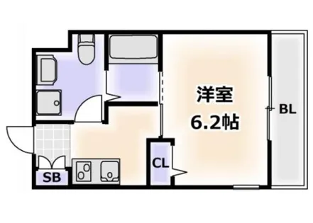 Park Hills 難波南 Lumiere【5階】の間取り