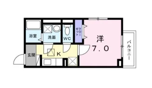 コトン ヴァリ 寺田町駅前【1階】の間取り